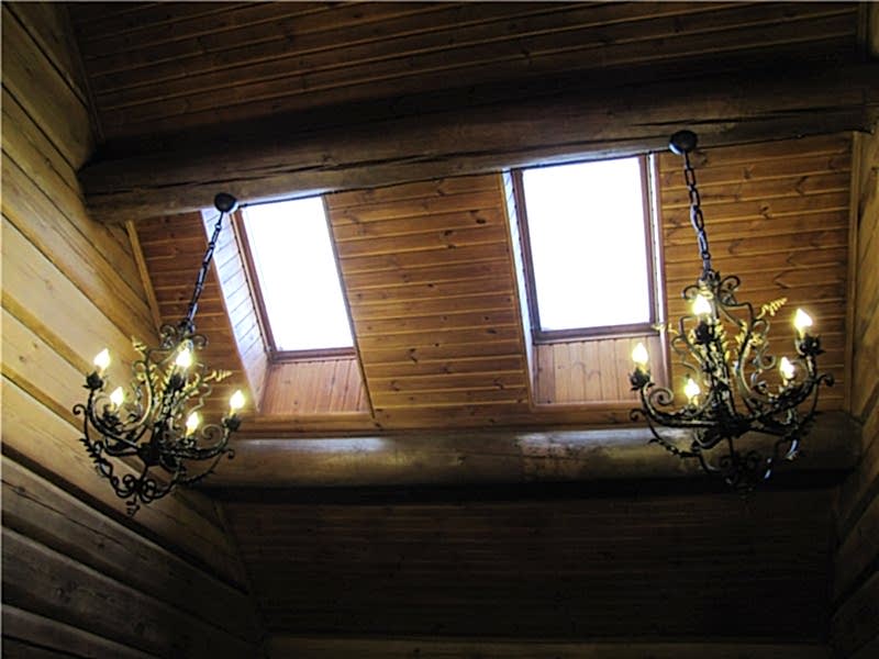 Установка светильников на балке